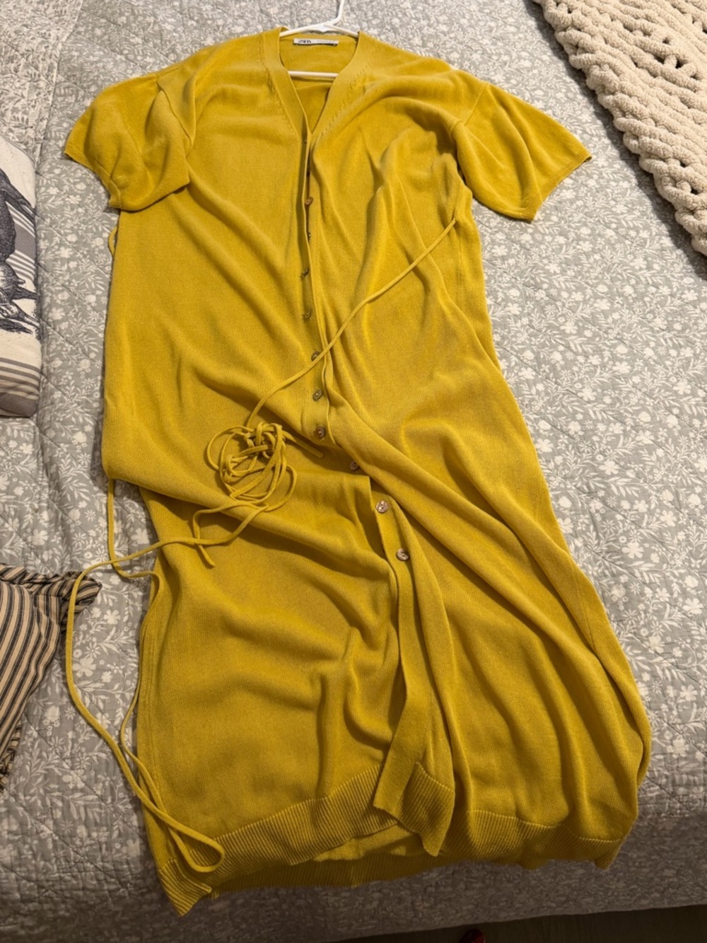 Zara mini dress yellow/ mustard
